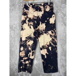 Vtg 90s Interstate Pants Mens 30 x 29.5 Baggy Skater Grunge USA Made Bleached IS